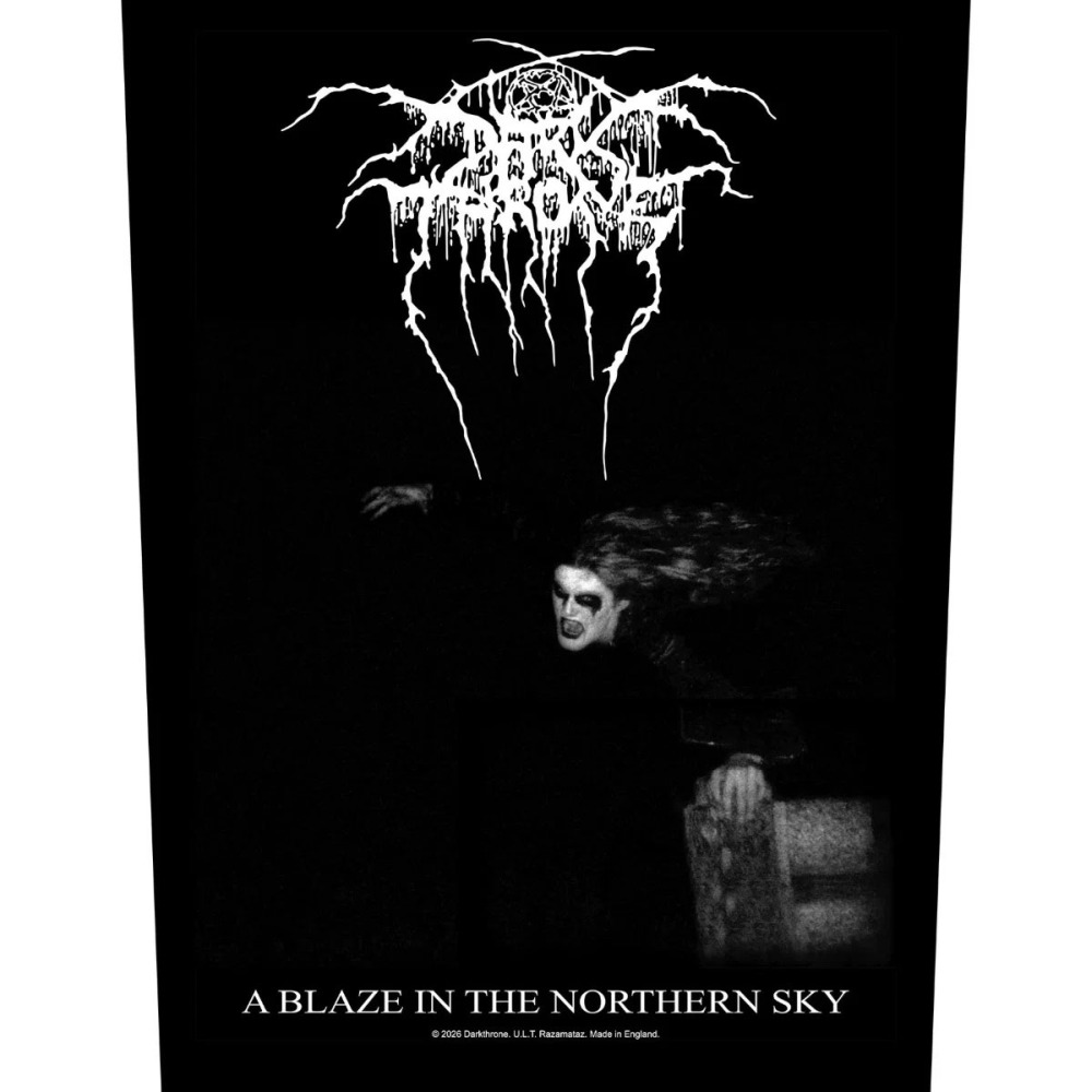 Darkthrone - A Blaze In The Northern Sky Rugpatch - Zwart